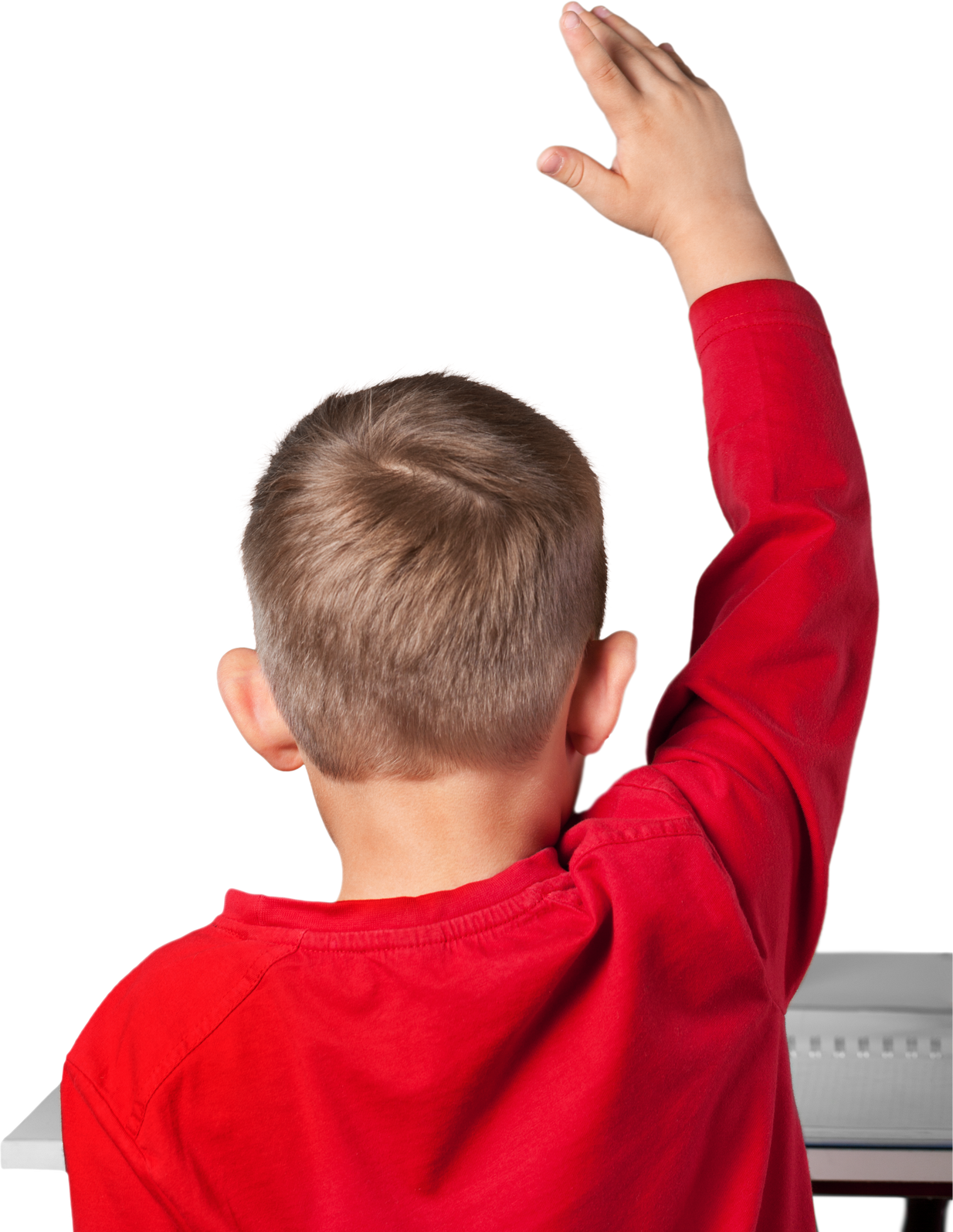 School Children Raising Hand in a Class